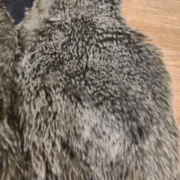 Talula EUC faux fur brown vest sz xxs - Picture 3 of 10
